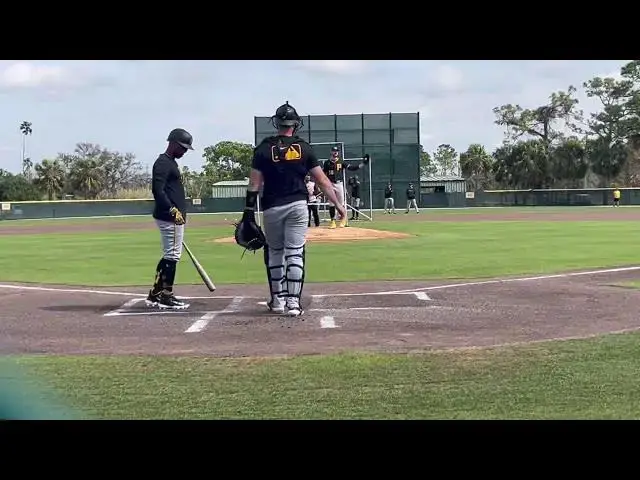 'Video thumbnail for Paul Skenes vs Andrew McCutchen Live Batting Practice with Boston Red Sox (2025 MLB Spring Training)'