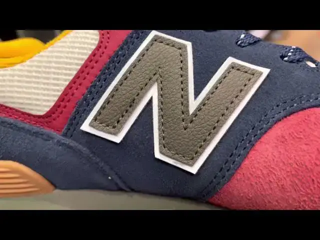 'Video thumbnail for Quick Look At The New Balance 574 Rugged Indigo Red Tan & Buy It Now'