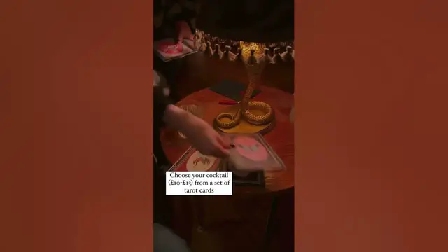 'Video thumbnail for this Edinburgh cocktail bar has tarot cards. . .'