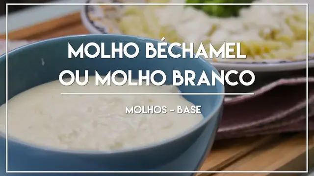 'Video thumbnail for Molho Béchamel ou Molho Branco'