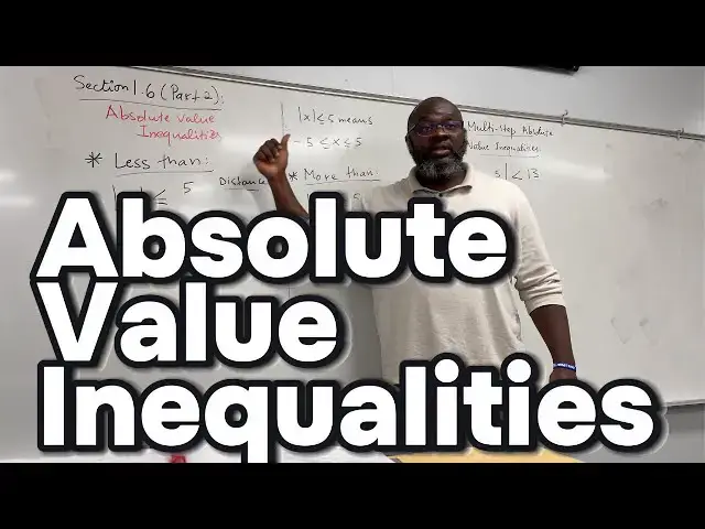 'Video thumbnail for How To Solve Compound Absolute Value Inequalities'