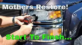 'Video thumbnail for Headlight Restore And Review Mothers NuLens'