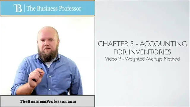 'Video thumbnail for Weighted Average Inventory Method - Accounting'