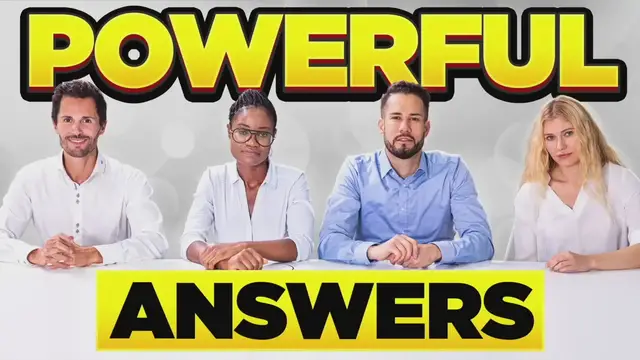 'Video thumbnail for 22 QUICK ANSWERS to COMMON INTERVIEW QUESTIONS! (Short & Easy-To-Remember Job Interview ANSWERS!)'