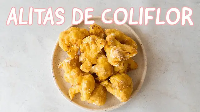 'Video thumbnail for ALITAS DE COLIFLOR CROCANTES - RECETA VEGANA Y SIN GLUTEN CON COLIFLOR - SÓLO 2 INGREDIENTES'