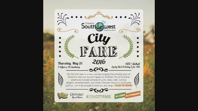 'Video thumbnail for Ontario's Southwest City Fare 2016'