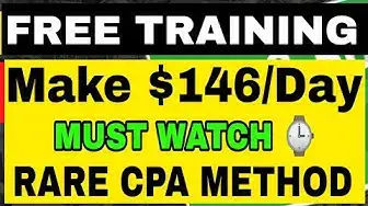 'Video thumbnail for 3 Steps = $146 Day With This FREE CPA App | CPA Marketing Method For Beginners 2022'