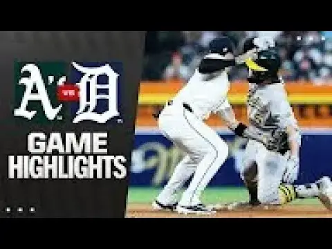 'Video thumbnail for Athletics at Detroit Tigers Full-Game Highlights! | 06/24/2025'