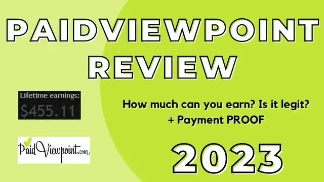 'Video thumbnail for PaidViewpoint Review + Tutorial (See how much I earned!) [2023]'