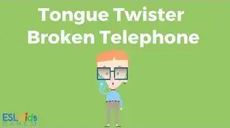 'Video thumbnail for ESL Game Tongue Twister Broken Telephone'