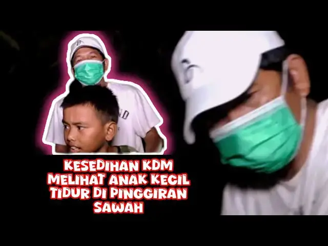 'Video thumbnail for Kesedihan KDM melihat anak kecil yang tidur di pinggiran sawah'