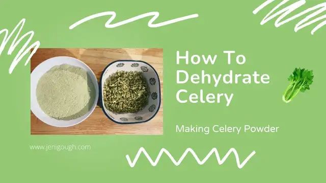 'Video thumbnail for How To Dehydrate Celery // Celery Powder // Jeni Gough'