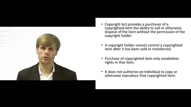 'Video thumbnail for What is the First Sale Doctrine?'