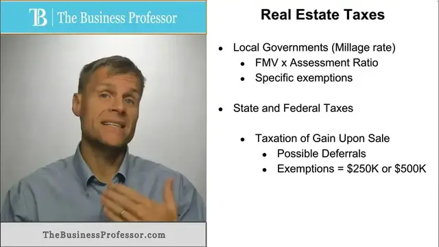 'Video thumbnail for Real Estate Taxes'