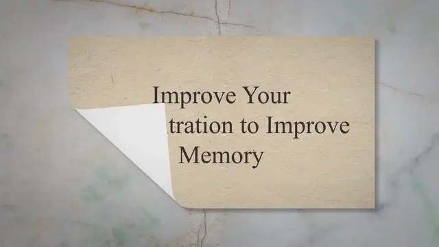 'Video thumbnail for Improve Your Concentration to Improve Memory'