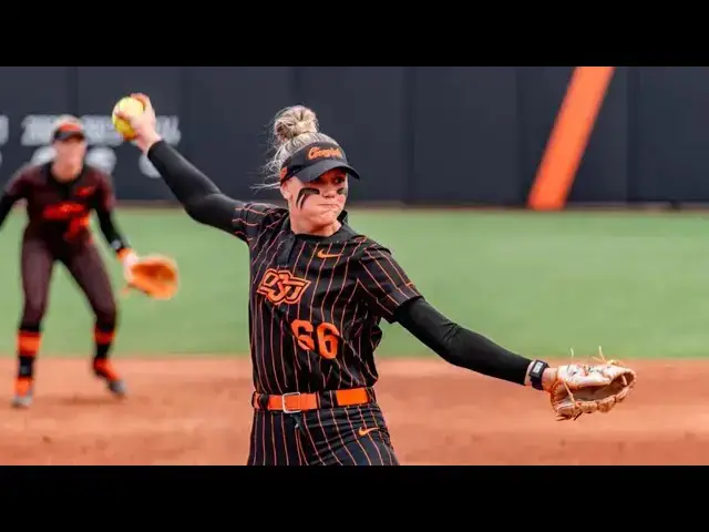 'Video thumbnail for Ruby Meylan 2025 College Softball Highlights! | Oklahoma State Cowgirls'