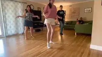 'Video thumbnail for Give Me Shivers Line Dance - demo with Julia Wetzel & friends.'