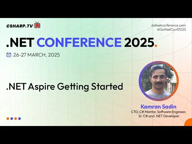 'Video thumbnail for .NET Aspire Getting Started'