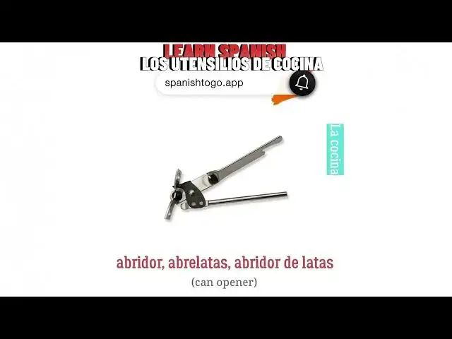 'Video thumbnail for HOW TO SAY KITCHEN IN SPANISH'