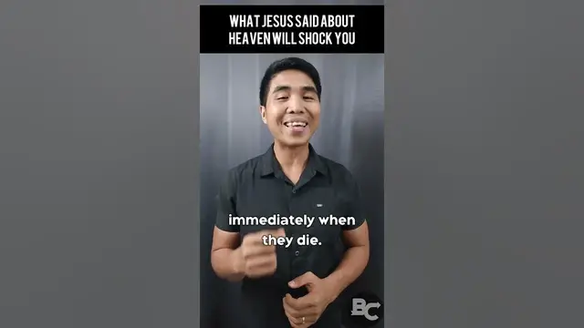 'Video thumbnail for What Jesus said about heaven will shock you'