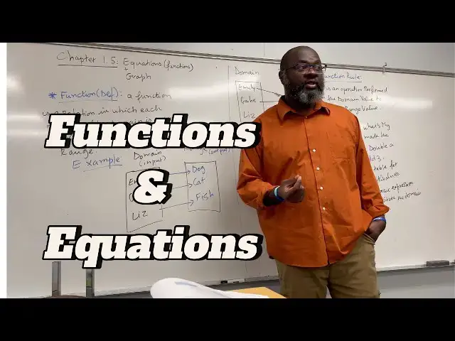 'Video thumbnail for Functions, Equations, Words, Tables & Graphs'