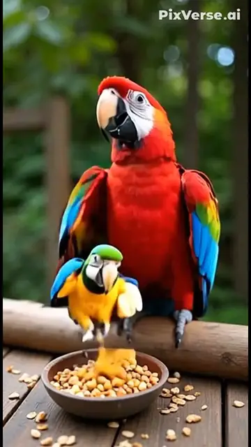 'Video thumbnail for Parrots flying '