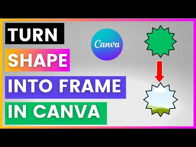 'Video thumbnail for How To Turn A Shape Into A Frame In Canva [in 2025]'