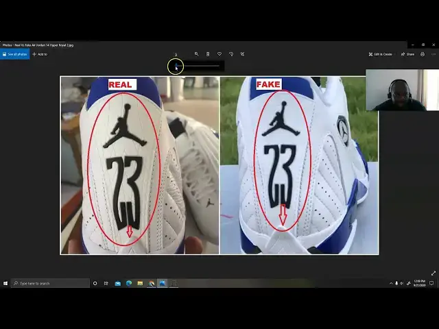 'Video thumbnail for Real Vs Fake Air Jordan 14 Hyper Royal, How To Quickly Identify The Fakes'