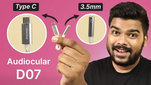 'Video thumbnail for Premium Type C to 3.5mm DAC With Amplifier Chip | Audiocular D07 Review'