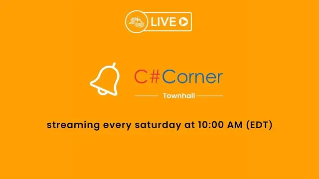 'Video thumbnail for C# Corner Townhall - Episode 7'