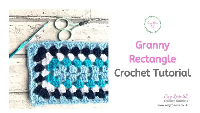 'Video thumbnail for How to crochet Granny Rectangle Tutorial'