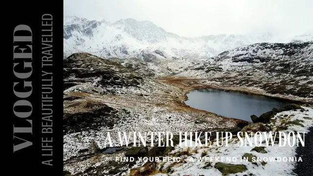 'Video thumbnail for A Winter Hike up the Miners Track Snowdon - Beautifully Vlogged'