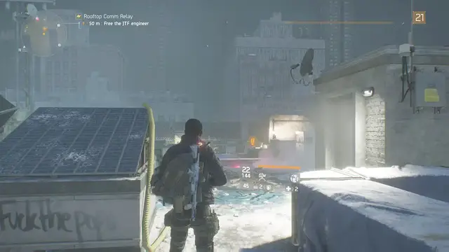 'Video thumbnail for Tom Clancy's The Division 1 Rooftop Antenna Comm Relay'