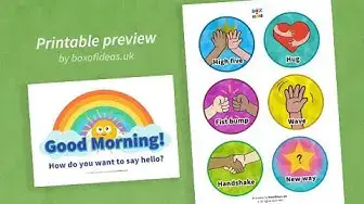 'Video thumbnail for Morning Greetings Choices Chart to Enter the Classroom in Preschool'