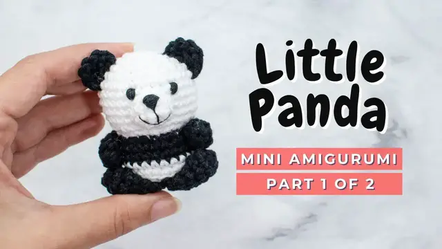 'Video thumbnail for How to crochet a Panda! Panda amigurumi tutorial PART 1'