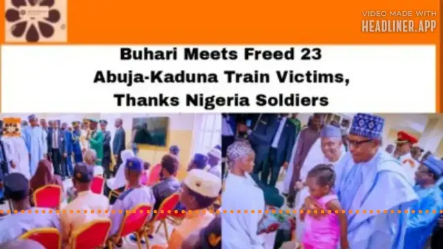 'Video thumbnail for Buhari Meets Freed 23 Abuja-Kaduna Train Victims, Thanks Nigeria Soldiers ~ OsazuwaAkonedo'