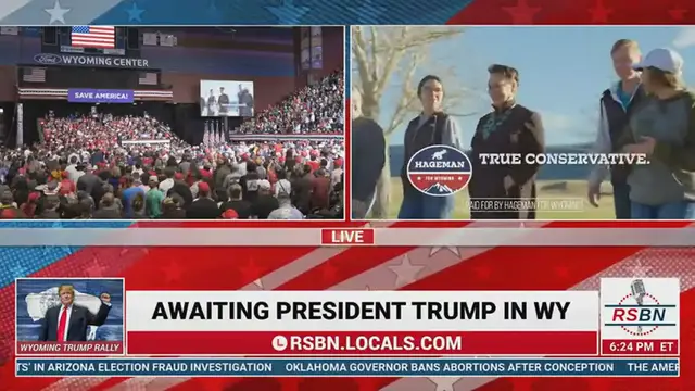 'Video thumbnail for Harriet Hageman Speaks at President Trump's Rally in Casper, WY'