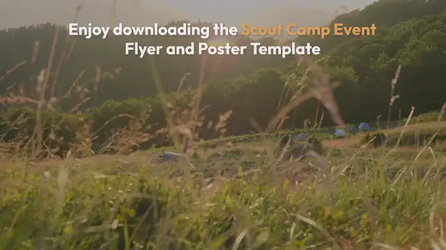 'Video thumbnail for Scout Camp Event Flyer and Poster Template'