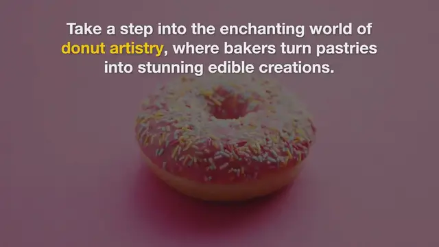 'Video thumbnail for Donut Art Creations: Showcase creative donut designs and sculptures.'