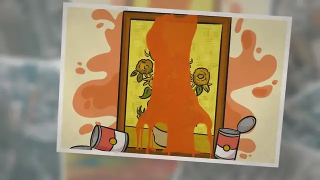 'Video thumbnail for Just Stop Oil Makes A Splattering Statement'
