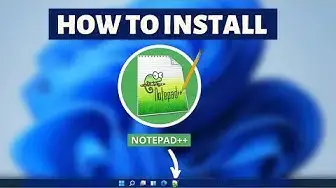 'Video thumbnail for How to install Notepad++ on Windows 11,10 - Best Text Editor Notepad Plus Plus Tutorial'