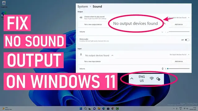 'Video thumbnail for How To Fix No Sound Output Problems On Windows 11 | Fix All Audio Issues'