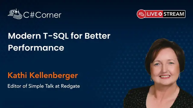 'Video thumbnail for Modern T SQL for Better Performance by Kathi Kellenberger || SQL Server Virtual Conference'