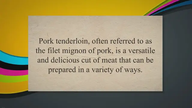 'Video thumbnail for Perfectly Paired: Discovering the Best Sides for Pork Tenderloin'