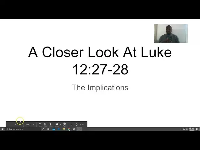 'Video thumbnail for A Closer Look At Luke 12:27-28, the Implications'