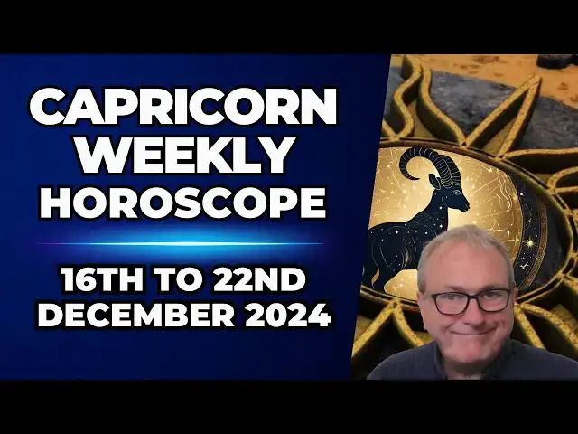 'Video thumbnail for Capricorn Weekly Horoscope 16th to 22nd December 2024'