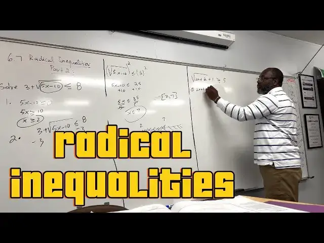 'Video thumbnail for How To Solve Radical Inequalities Step by Step'
