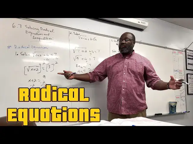 'Video thumbnail for How to Solve Radical Equations Step-by-Step | Full Lesson + Examples'