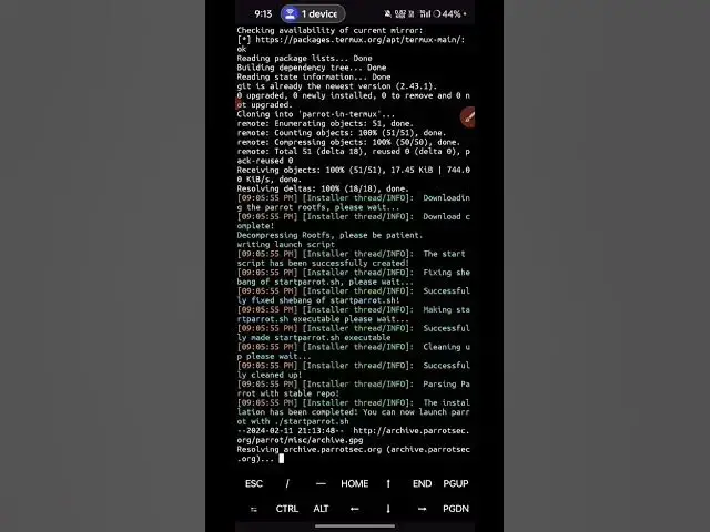 'Video thumbnail for Install Parrot OS in Termux | single line command | 2024'
