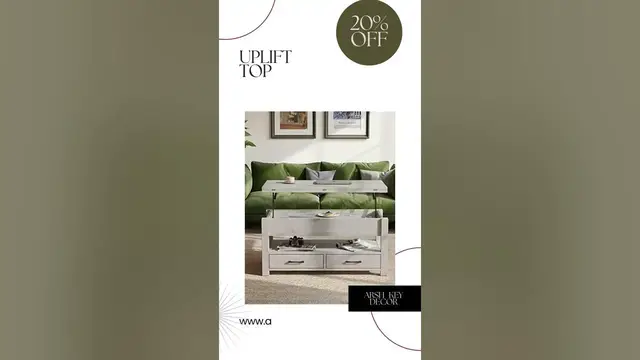 'Video thumbnail for Uplift Top Coffee Table | Furniture #shorts'
